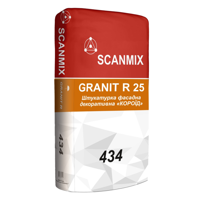 SCANMIX - 434 GRANIT R25 Короїд Штукатурка декоративна (25 кг)