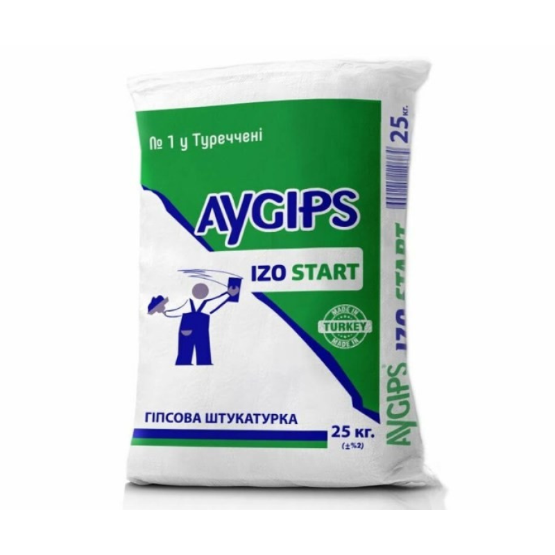 Aygips Гіпсова Штукатурка Старт IZO START 25кг Турция