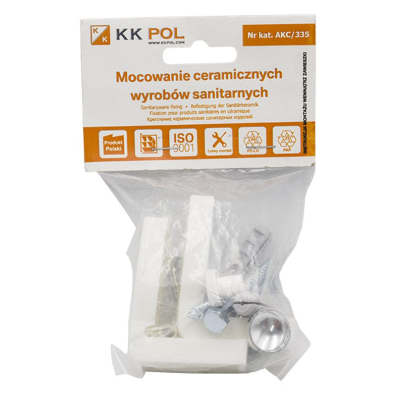 Кріплення для унітазу кутове KK Pol АКС/335