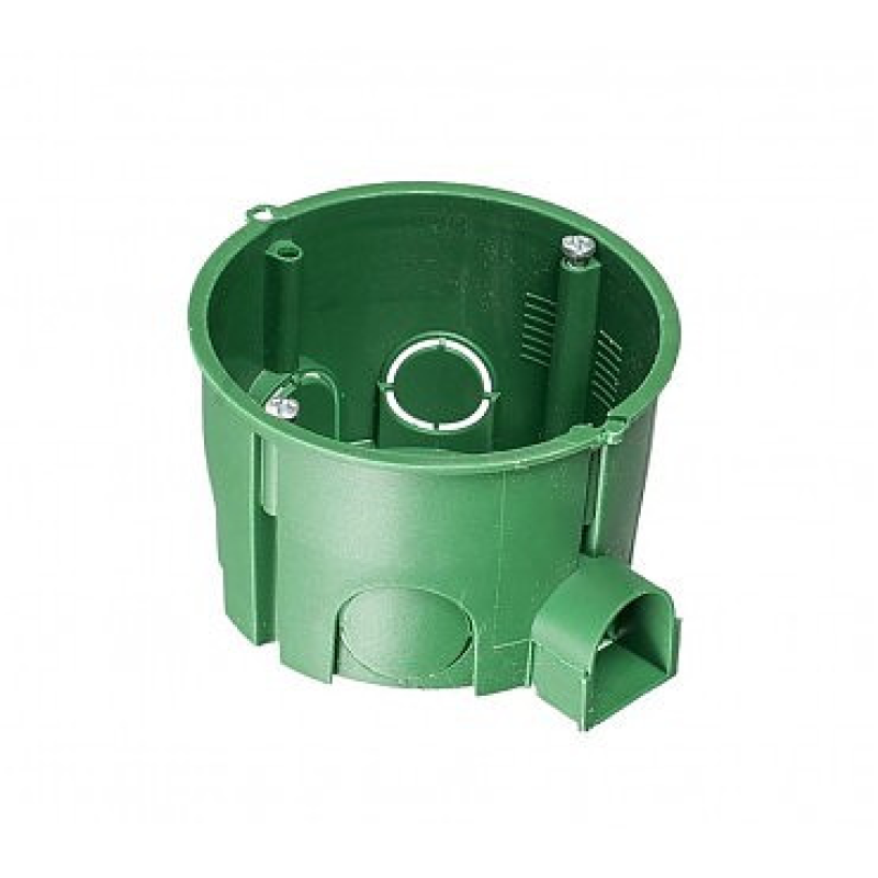 Підрозетник євро (зелений) збірний з шурупом d60