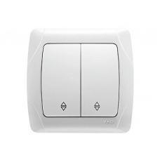 Вимикач 2 скр прохідний Кармен