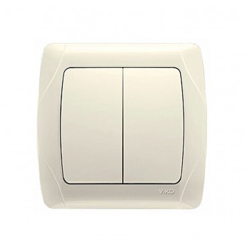 Вімікач 2 скр Кармен крем