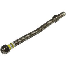 Шланг сталь. для газу 1/2“х1/2“ 0,8м Ecoflex