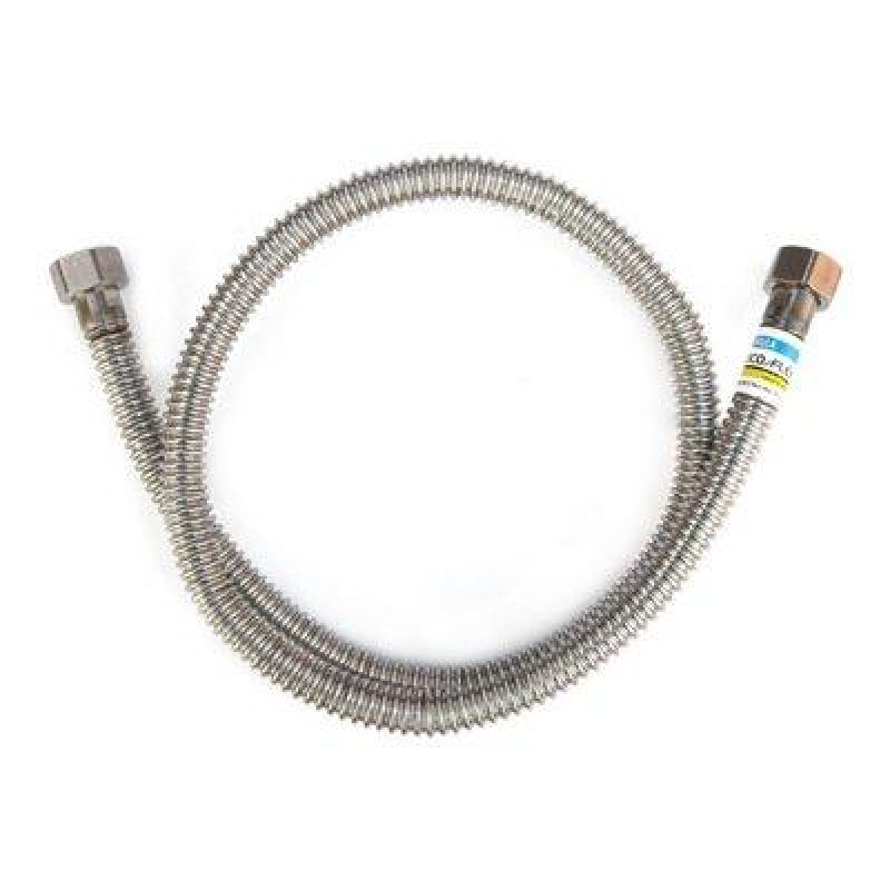 Шланг сталь. для води 1/2“х1/2“ 0,8м Ecoflex