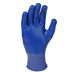 Рукавички DOLONI (4581) з нітрил покриттям, повний облив сині р-р 10