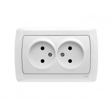 Розетка 2 скр без/зем Кармен
