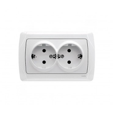 Розетка 2 скрк з/зем Кармен