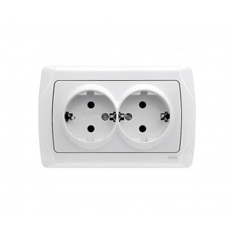 Розетка 2 скрк з/зем Кармен