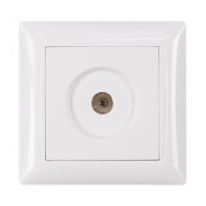 Розетка телевізійна LUXEL PRIMERA (білий) 3009