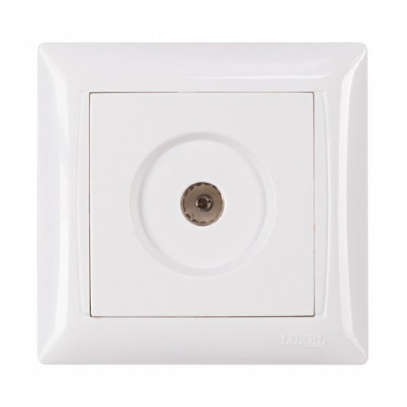 Розетка телевізійна LUXEL PRIMERA (білий) 3009