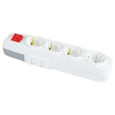 Колодка 4 ГН з/зем, з вимикачем FAR LARA