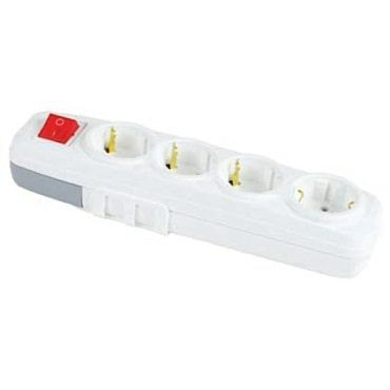 Колодка 4 ГН з/зем, з вимикачем FAR LARA