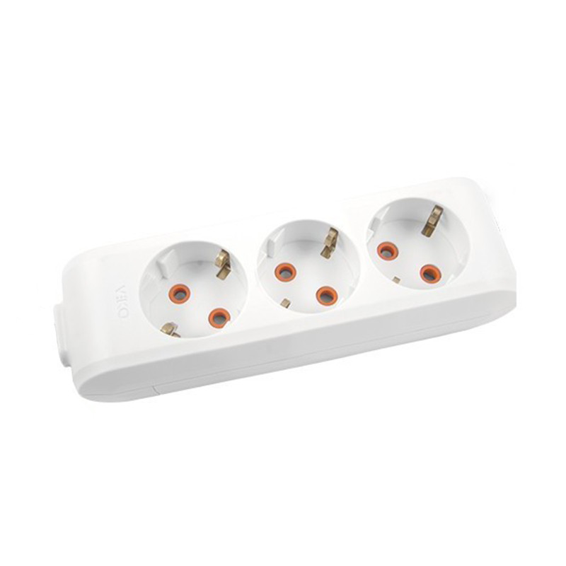 Колодка 3 гнізда з/зем ViKo MULTI-LET