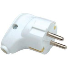 Вилка кутова з/зем біла FAR