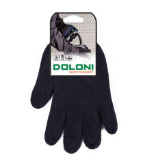 Рукавички DOLONI (540) чорні подвійні без ПВХ