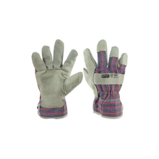 Рукавички Сила замшеві комбіновані, зшивна долоня 10,5“