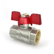 Кран Кульовий Raftec ВВ 3/4“ Червоний метелик CBB-02