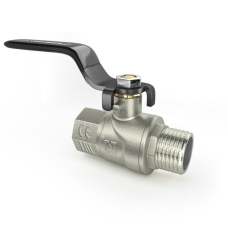 Кран Кульовий Raftec ЗВ 1/2“ Чорна ручка DRH11