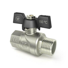 Кран Кульовий Raftec ЗВ 3/4“ Чорний метелик DRB21