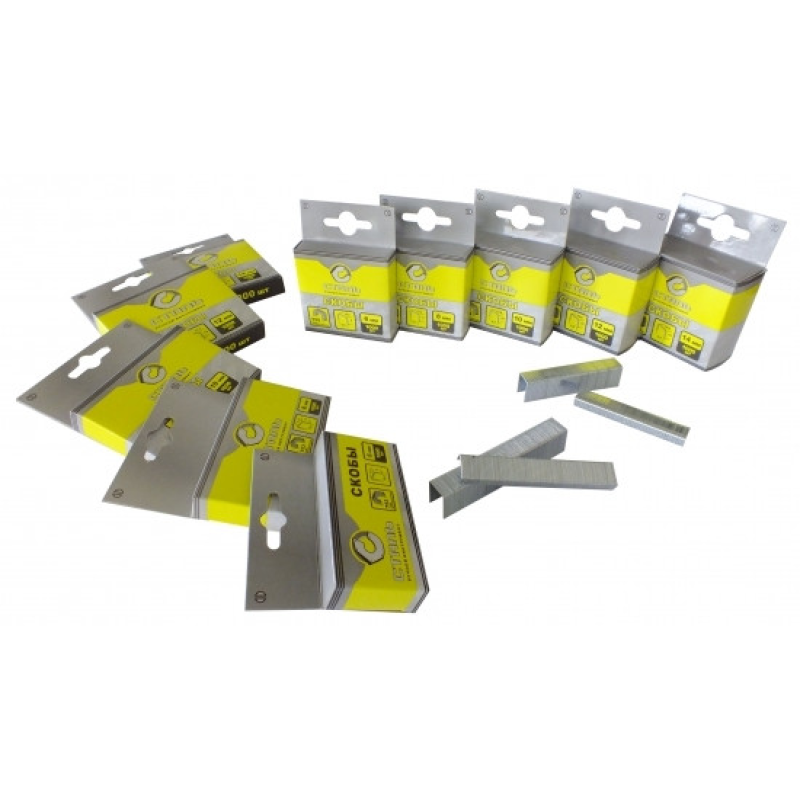 Скоба СТАЛЬ 10 гартовані 1000шт 62113