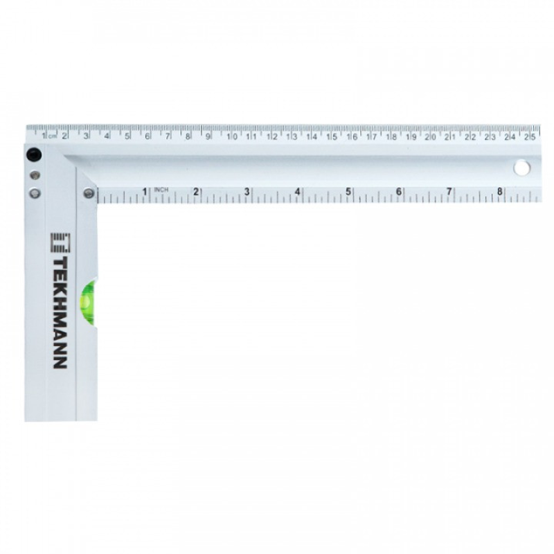 Кутник із вбудованним рівнем 250мм Tekhman 9000250