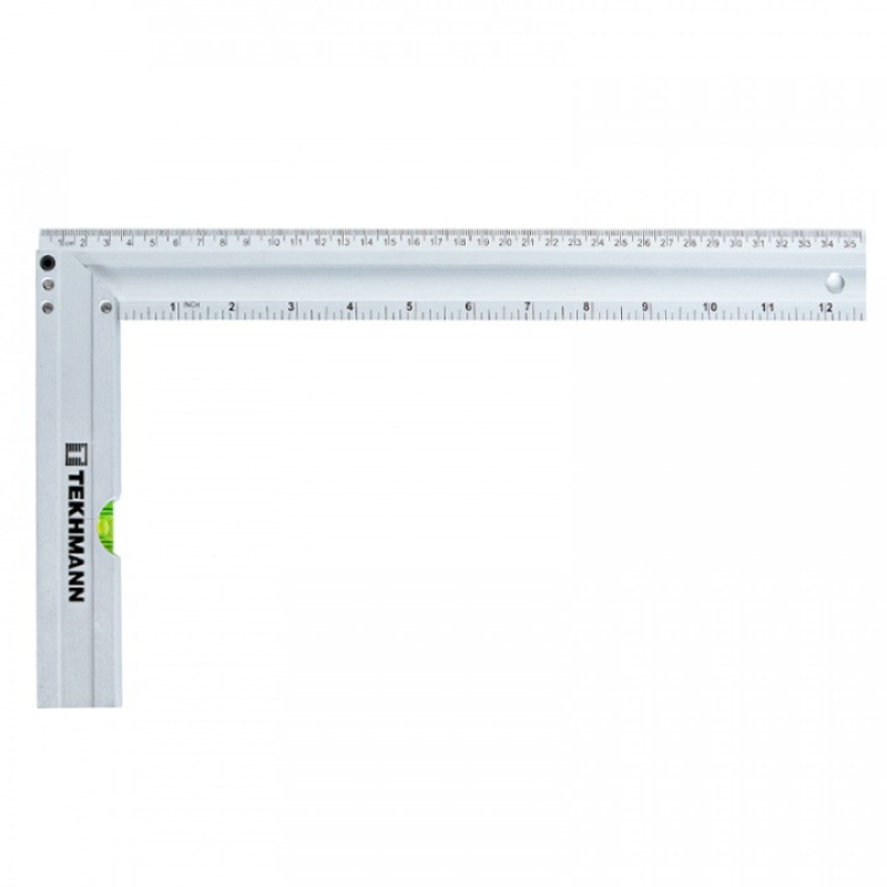 Кутник із вбудованним рівнем 350мм Tekhman 9000350