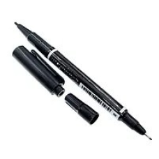 Маркер двосторонній чорний (тонкий)