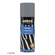 Емаль глянсова професійна 400мл ZEBRA 334 RAL7046 Сірий