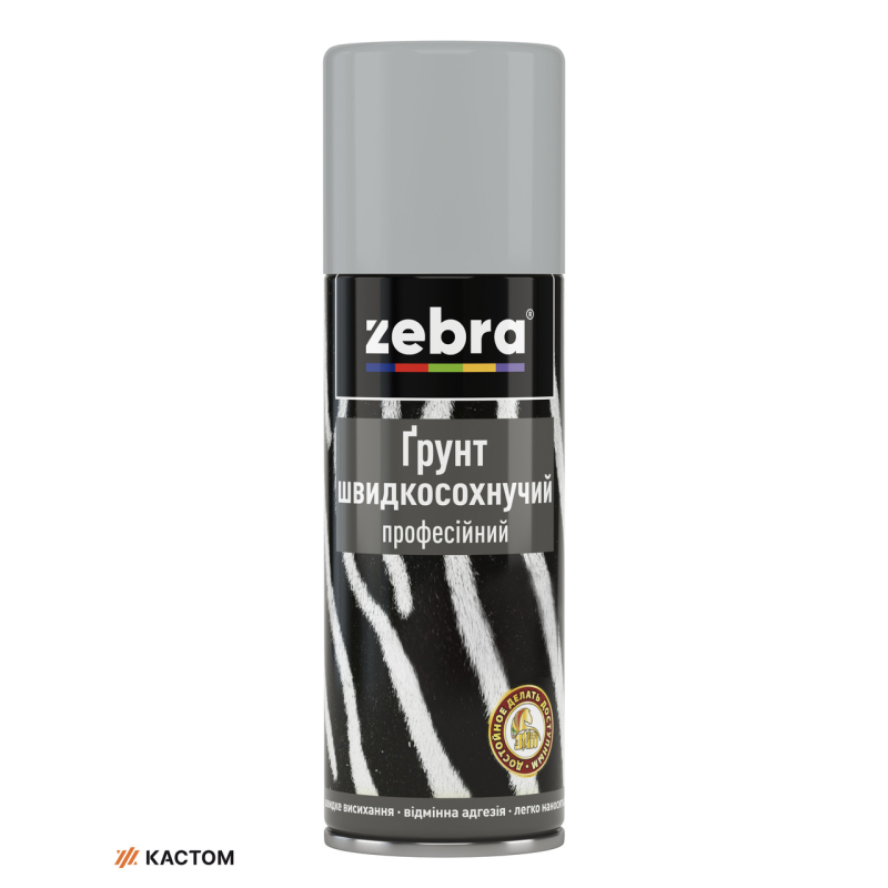 Грунт швидкосохнучий 400мл ZEBRA 16 Світло-сiрий