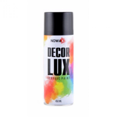Емаль Акрилова глянсова жаростійка 450мл NOWAX Decor Lux чорний NX48037