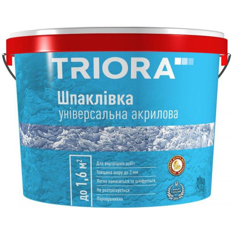 Шпаклівка універсальная 5кг акрилова ТМ TRIORA