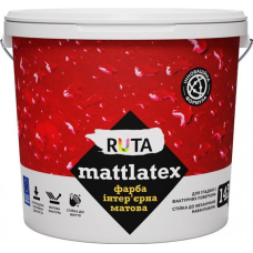 Фарба 4 кг інтер“єрна матова Mattlatex ТМ RUTA
