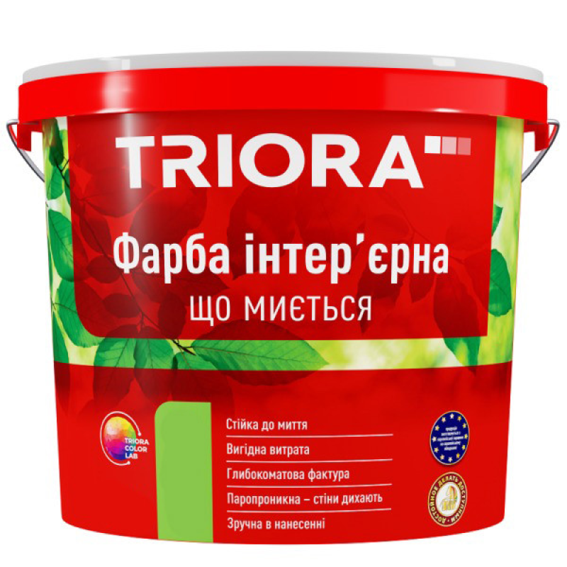 Фарба інтер’єрна 3,5 кг, що миється ТМ TRIORA