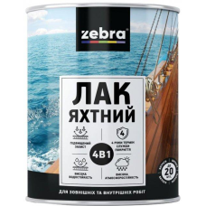 Лак яхтний глянсовий 0,45л TM ZEBRA