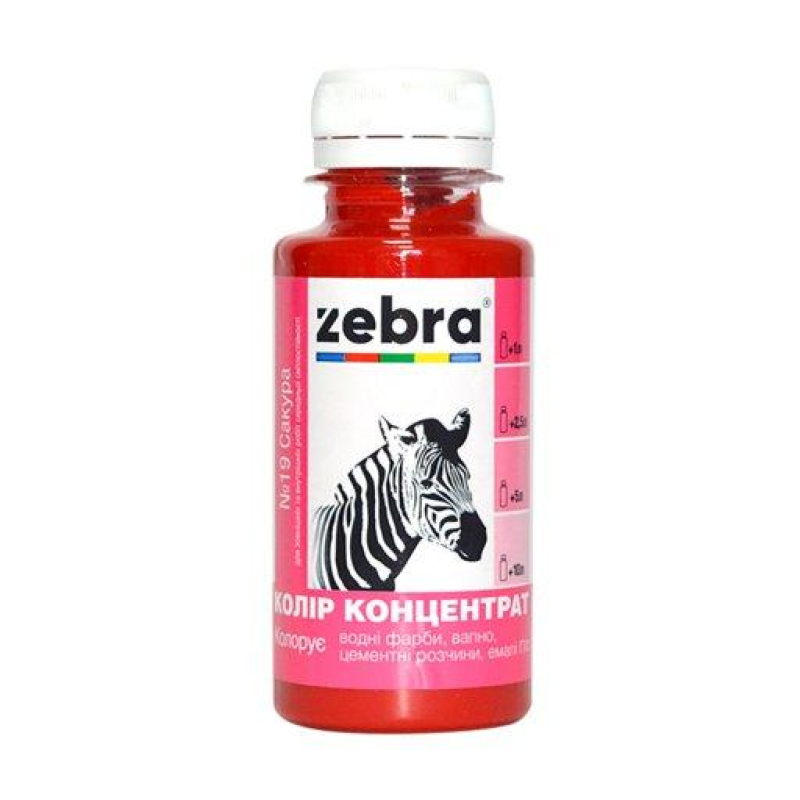 Колер концентрат ЗЕБРА 100мл 619 Сакура
