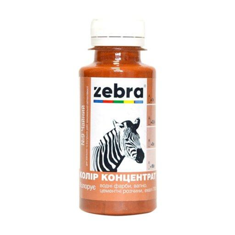 Колер концентрат ЗЕБРА 100мл 609 Чайний