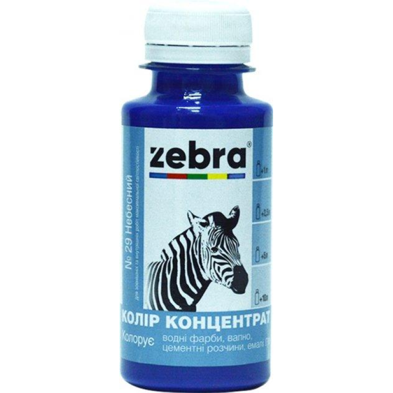Колер концентрат ЗЕБРА 100мл 629 Небесний