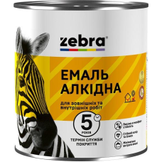 Емаль алкідна 2,8кг ПФ-116 ЗЕБРА 90 Чорний