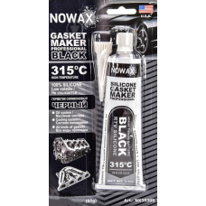 Герметик NOWAX високотемпературний 100% силіконовий чорний 85г +315°С NX35309