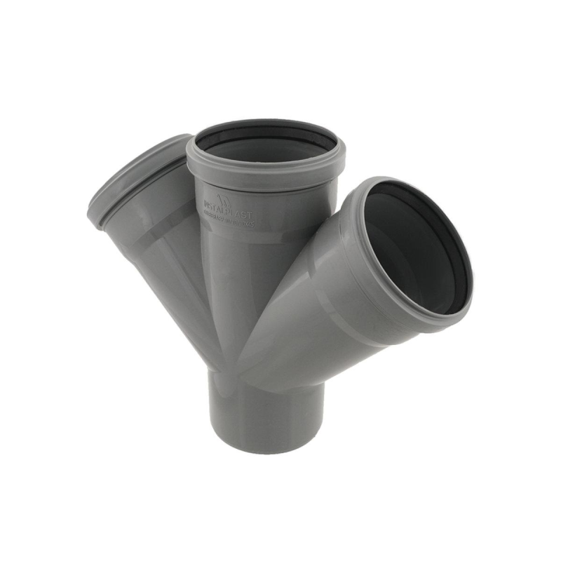 Хрест 110*110*110*45° + резина ІНСТАЛПЛАСТ Хрест 110*110*110*45° + резина ІНСТАЛПЛАСТ