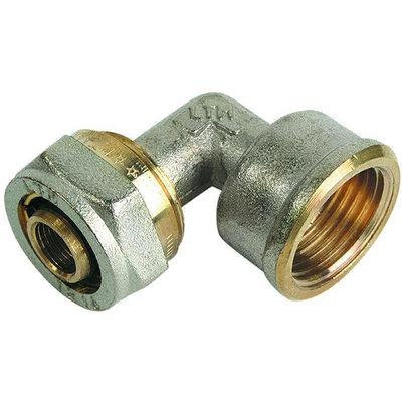 Коліно нерозбірне металопластикове ЕКО ВР 20x1/2“