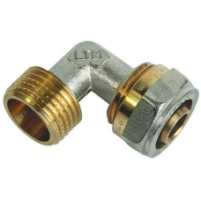 Коліно нерозбірне металопластикове ЕКО НР 20x1/2“