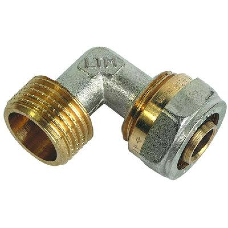 Коліно нерозбірне металопластикове ЕКО НР 20x1/2“