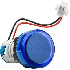 Круглий цифровий вимірювач струму ED16-22AD 0-100A (синій)