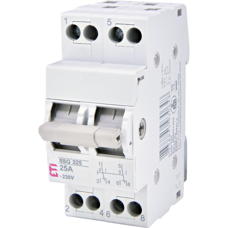 Перемикач навантаження SSQ 225 “1-0-2“ 2p 25А