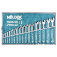 Набір ключів комбінованих MOLDER CR-V, 17шт., 6-24 мм, уп. чохол MT58117