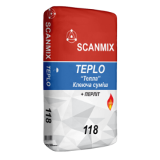 SCANMIX - 118 STANDART TEPLO Клеюча суміш для камінів та печей (до +160С) 20 кг