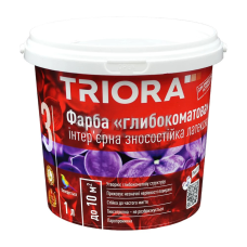 Фарба глибокоматова 1л інтер. латексна TRIORA