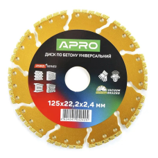 Диск алмазний Apro 125мм сегмент. універсальний PRO 830740