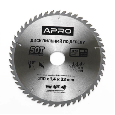 Диск пильний по дереву 210х32х50Т Apro 830193